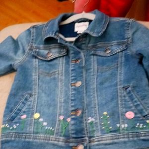 Jean jacket hand embroidered